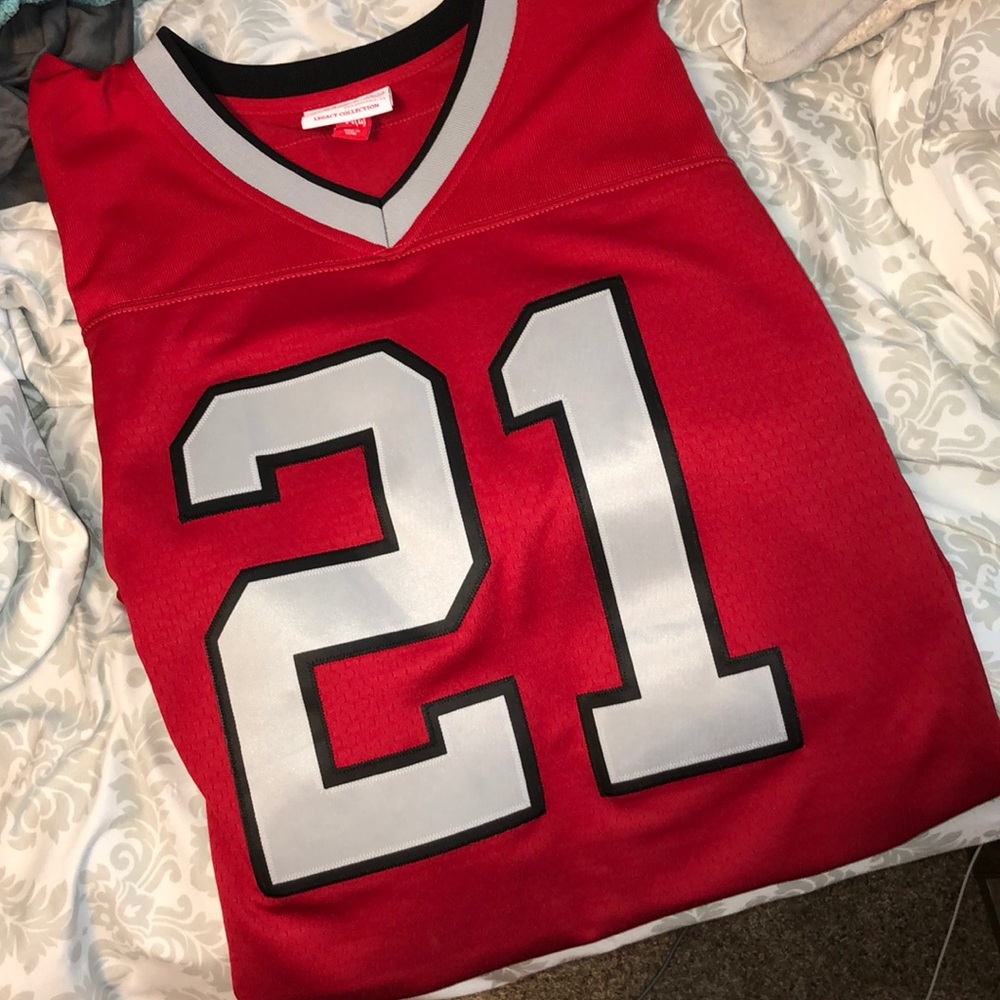 Deion Sanders Red Atlanta Falcons Jersey